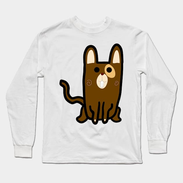 The Dog Happy Long Sleeve T-Shirt by Monster To Me